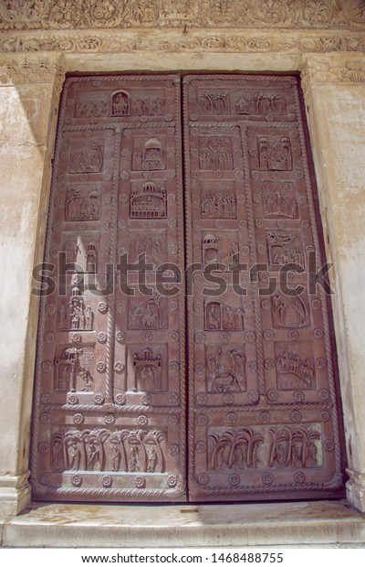 Wrought Iron Doors Cathedral Pisa Side Stock Photo Edit Now