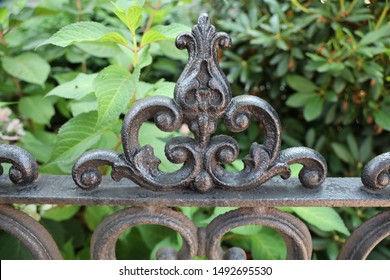 Wrought Iron Fence Scroll Work 