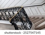 Wrought iron handrail in a luxury house