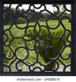 Wrought iron window