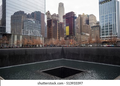 WTC Memorial Plaza, National September 11 Memorial, Manhattan, New York, United States of America.