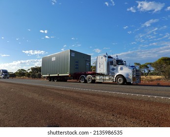 Wubin, Western Australia, 12 6 2021.
Australian Road Train Going About Their Business Carrying Huge And Heavy Loads All Over The Country.