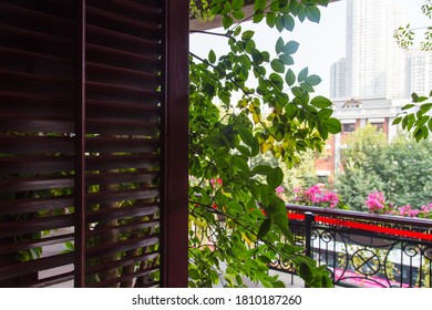 WUHAN, CHINA, OCTOBER 2, 2019: Balcony Of The Former Office Of The Central Committee Of The Communist Party Of China