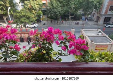 WUHAN, CHINA, OCTOBER 2, 2019: Balcony Of The Former Office Of The Central Committee Of The Communist Party Of China