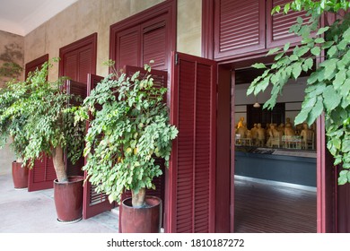 WUHAN, CHINA, OCTOBER 2, 2019: Balcony Of The Former Office Of The Central Committee Of The Communist Party Of China