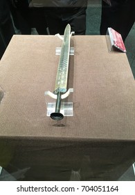 Wuhan, Hubei, China 9 February 2017: The Legendary 2000 Years Old Sword Of Goujian In The Hubei Provincial Museum In Wuhan China