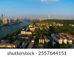 Wuhan Summer City Skyline Evening Scenery