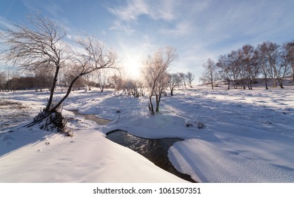 Wulan Butuan Winter Snow Scene