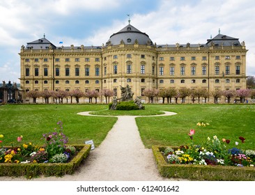 WURZBURG, GERMANY - MAY 1: The Wurzburg Residence in Wurzburg, Germany on may 01, 2016. The Wurzburg Residence was inscribed in the UNESCO World Heritage List in 1981