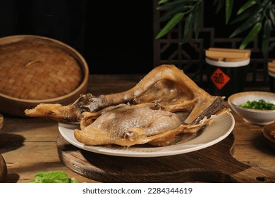 Wuwei Smoked Duck,Anhui cuisine, founded in China during the Qing Dynasty, one of the ten most famous dishes in China(Translation: The word 