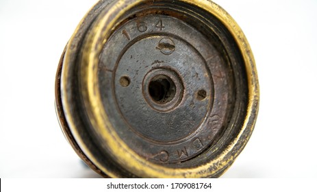 WW1 British 18 Pounder Shrapnel Shell Fuse. Fired 18 Pdr Fuse Cap From Ypres