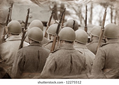WW2 Red Army. Historical Reenacting