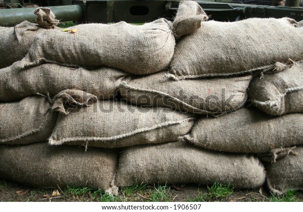 Ww2 Sandbags Stock Photo (Edit Now) 1906507