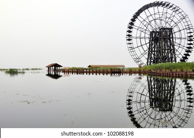 The wwaterwheels in Suzhou,China.