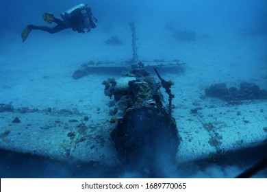 WWII Airplane Graveyard Close To Kwajalein