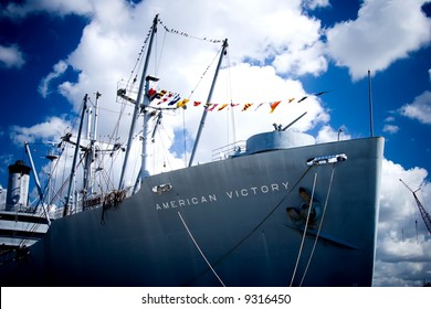 The WWII Victory Ship American Victory In Tampa, FL.