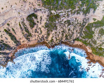 Wyadup Bay, Located In Yallingup, Western Australia. Aerial Photography Taken With A Drone