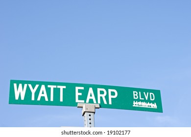 Wyatt Earp Blvd Street Sign