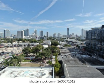 Wynwood Dictrict Miami From Drone