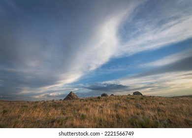 Wyoming Prairie Grasslands Near Soda Lake, Sublette County