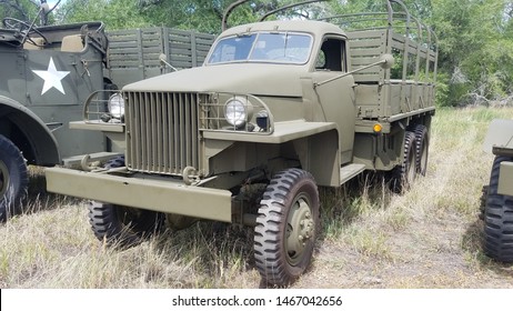 Wyoming, USA - July 26, 2019: Studebaker US6 2½-ton 6x6 truck, manufactured primarily for export to USSR under Lend-Lease during World War II