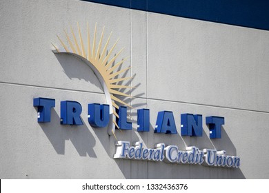 Wytheville, VA/USA-March 7, 2019: Truliant Federal Credit Union Sign