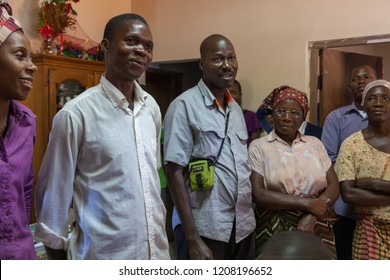 Xai Xai, Mozambique, April, 2014: A Series Of Images From Mozambique Pentecostal Church Gathering And Service