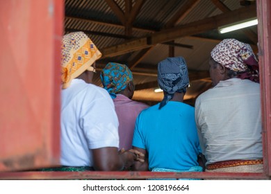 Xai Xai, Mozambique, April, 2014: A Series Of Images From Mozambique Pentecostal Church Gathering And Service