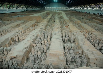 Xi'an, China, June 19, 2007, Terra Cotta Warriors, Emperor Qin Shi Huangdi, 247-208 BC, 