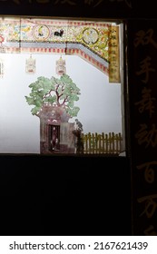 XI'AN, CHINA, JUNE 24, 2021: Chinese Shadow Puppetry