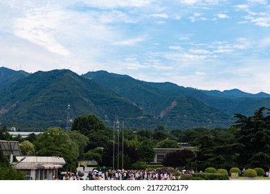 XI'AN, CHINA, JUNE 25, 2021: Lishan Of Mausoleum Of The First Qin Emperor