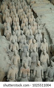 Xi'an, China, June 29, 2007, Terra Cotta Warriors, Pit #1, Emperor Qin Shi Huangdi