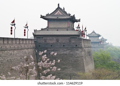 Xian City Wall ,one Of The Oldest And Best Preserved Chinese City Walls