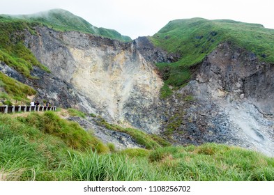 Xiaoyoukeng Or Sulfur Valley On Mt. Qixing In Yangmingshan National Park, Taiwan