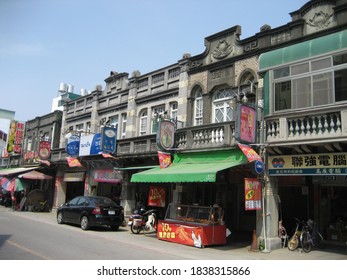 Tainan,Taiwan-03/31/2012:Tainan’s Xinhua Old Street Buildings Built In Taiwan Under Japanese Rule