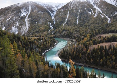 Xinjiang Altay Burqin County Kanas Lake Scenery