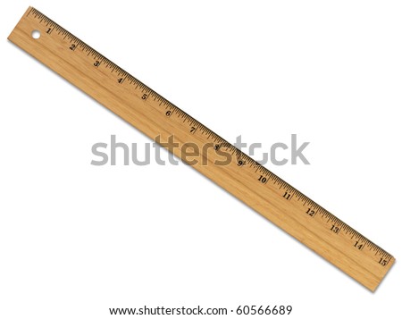 XL Wooden Ruler with Path