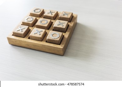 Xo Games Tic Tac Toe Wooden Board 