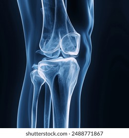 X-ray image of the knee joint - Powered by Shutterstock