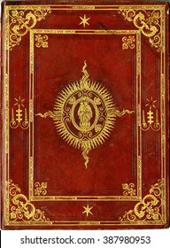 XVI century book cover with reference to Christian religion, Virgin Mary.