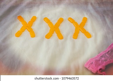 Xxx Letters Made Candies Lingerie On Stock Photo 1079463572 | Shutterstock