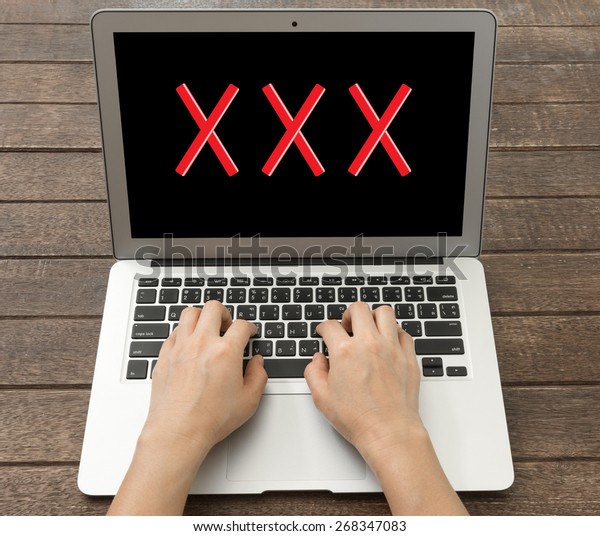 Xxx Xxvxa Com - Xxx Written On Laptop Monitor On Stock Photo (Edit Now) 268347083