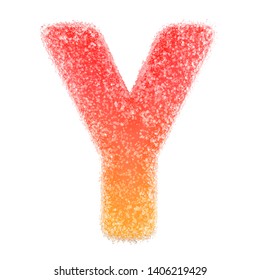 Y - Letter Of The Alphabet Made Of Candy