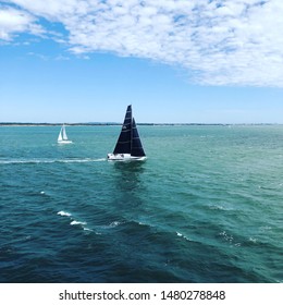 Yacht In The English Channel