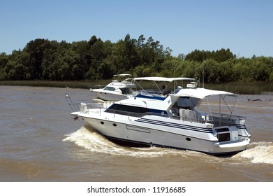 Yacht On El Tigre Delta ,Argentina