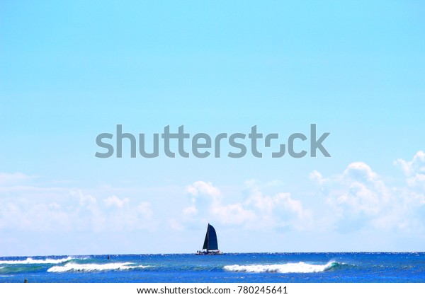 Yacht sailing in Hawaii