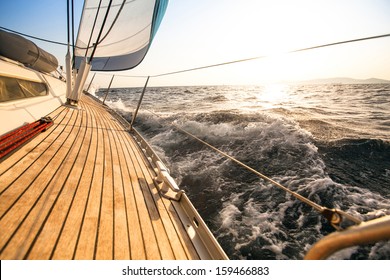 Yacht, Sailing Regatta. Luxury Yachts.