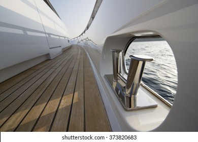 Yacht Teak Deck Detail.