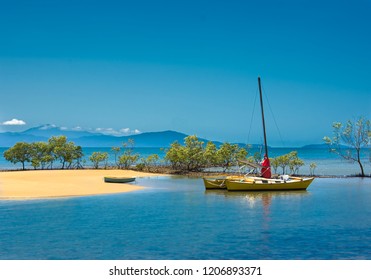 Yacht And Tender Port Douglas Queensland Australia