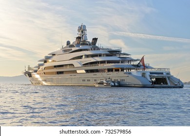  Yachting. Luxury yacht at sunset.Cruises